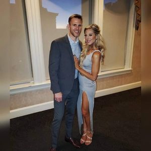 Superdown light gray dress one shoulder